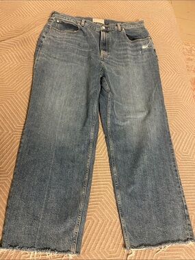 Women’s Blue Straight-Leg Jeans